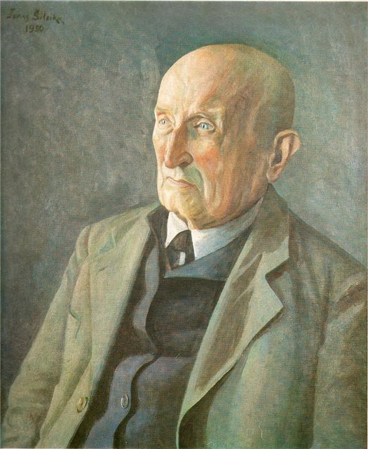 Йонас Шилейка. Портрет художника З. Пятравичюса. 1950 г.