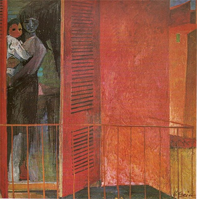 Винцас Гячас. На балконе. 1966 г.