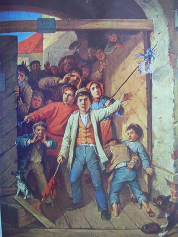 Иван Трутнев. Сцена революции 1905 г. в Вильнюсе.