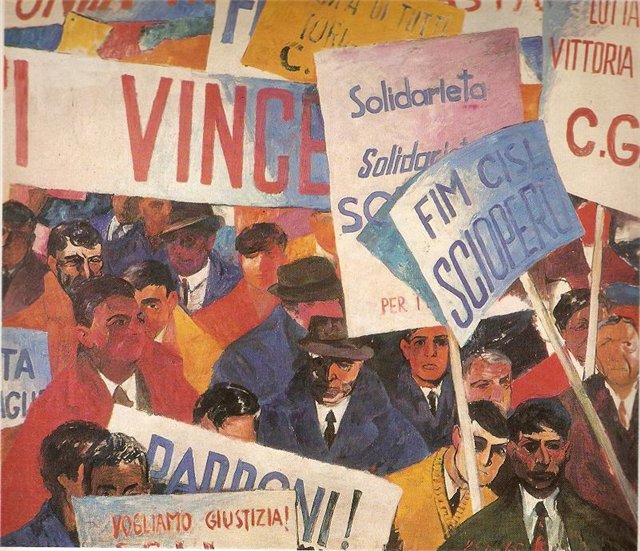Винцас Гячас. Демонстрация безработных. 1965 г.