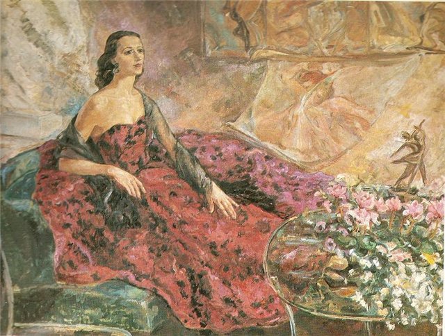 Ирена Тречёкайте-Жебенкене. Балерина Г. Сабаляускайте. 1959 г.