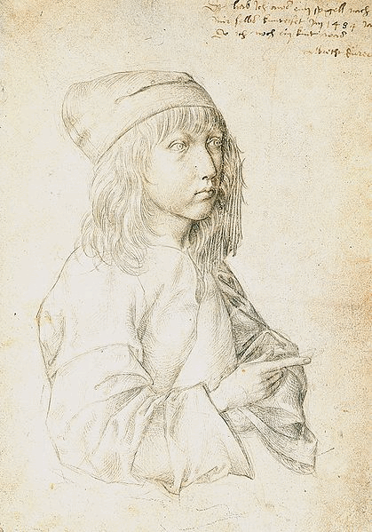 Автопортрет, рисунок серебряным карандашом, 1484 г.